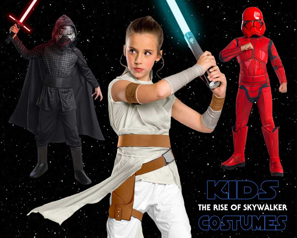 New Star Wars Rise of Skywalker Kids Costumes for Halloween from Jedi-Robe